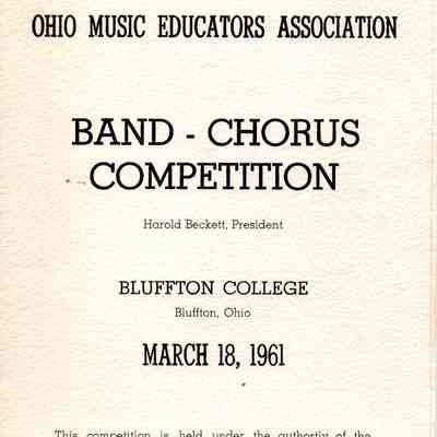 Band-Chorus Competition, 1961