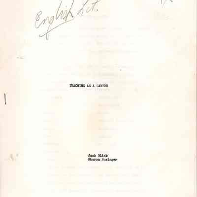 English Lit Paper by Jack Glick
