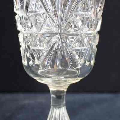 Triangles & Flute Fan Pattern Goblet