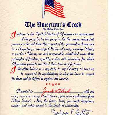 Citizenship Award, Jack Glick