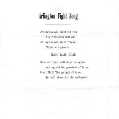 Arlington School Fight Song