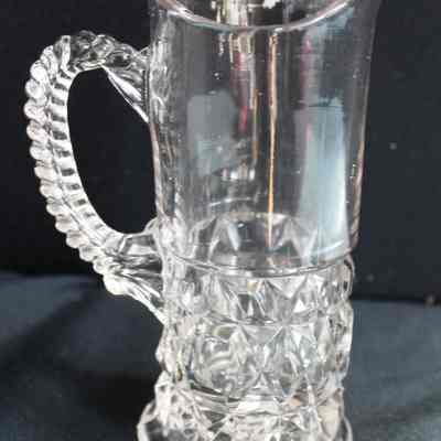 Coarse Cut and Block Cream Pitcher