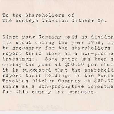 Stockholder Notice