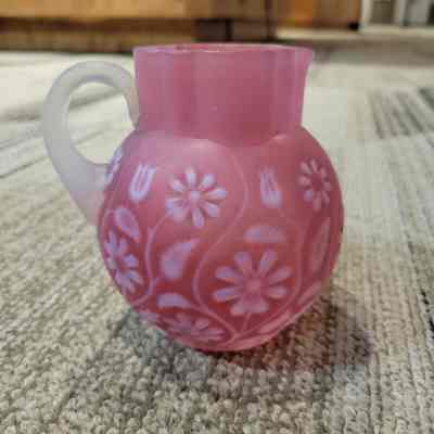 Pink Floradine Cream Pitcher