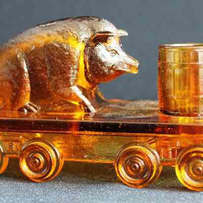 Pig on Railroad Car