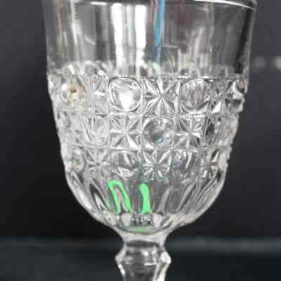 Currier & Ives Pattern Goblet