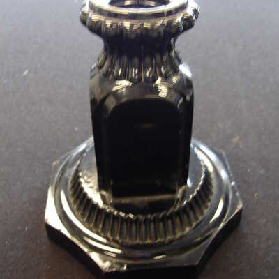 Black Satin Finish Glass Oil Lamp Base
