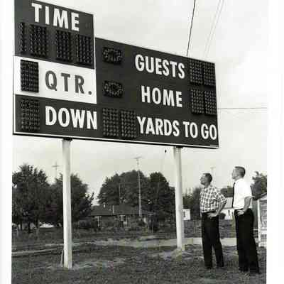 Arlington Stadium Sign, 1965