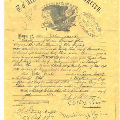 Discharge of John Jacobs