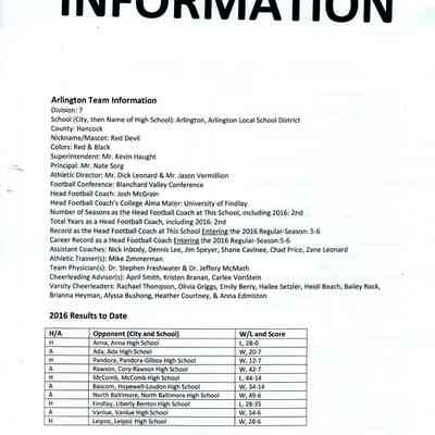 Arlington Football Media Info