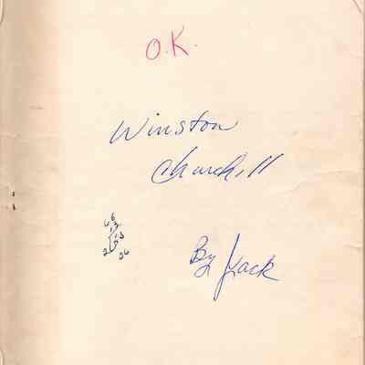 Churchill Paper by Jack Glick
