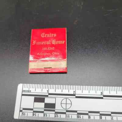 Crates Funeral Home, Arlington Matchbook