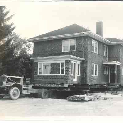 St. Joseph's Parish house being moved