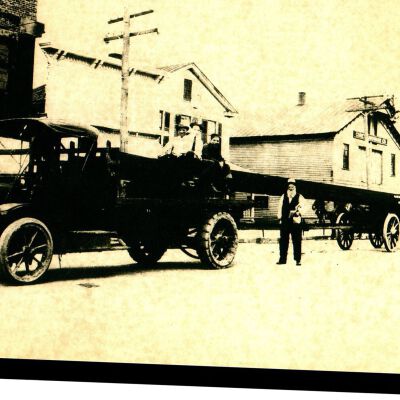 Steel hauling on Broad Street