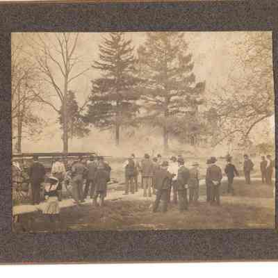 Burning DuBois Mansion