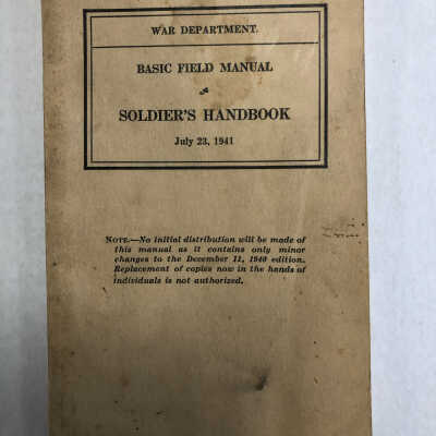 World War II Basic Field Manual Soldier's Handbook