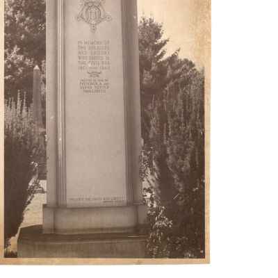 Monument in East Side Cemetery