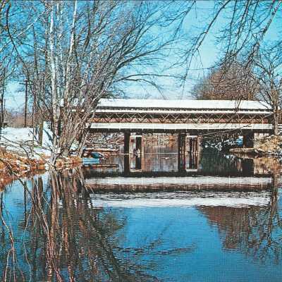 East Branch Covered Bridge in Winter