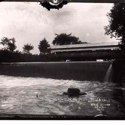 Photo of Covered Bridge and Falls