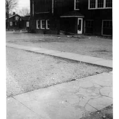 Entrance to the first Library in the school basement.