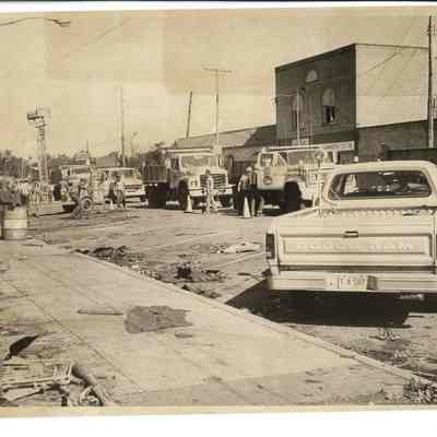 Tornado clean up Broad Street