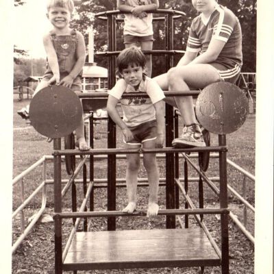 Young Children playing at Community Park