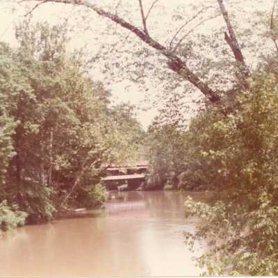 East Branch of Mahoning River and Distant Bridge