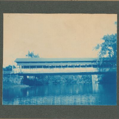 West Branch Covered Bridge Cyanotype