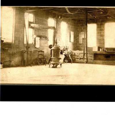 Interior of Bert E Meyers Garage