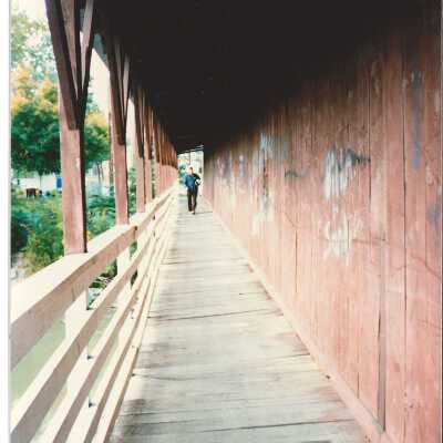 East Branch Covered Bridge Walkway