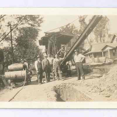 Construction of sewer lines on Windham Road