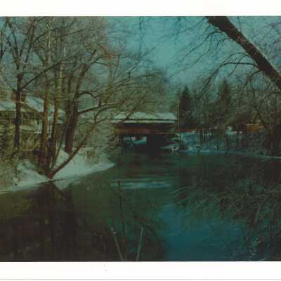 East Branch Covered Bridge in Winter