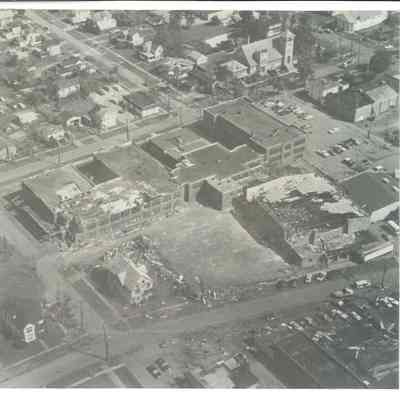 Aerial View of Tornado Damage