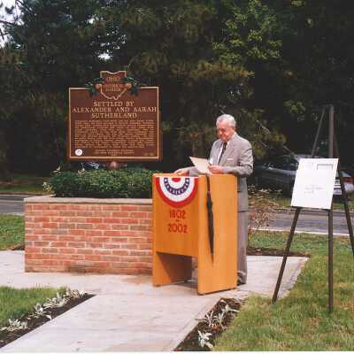 Sutherland Plaque Unveiling