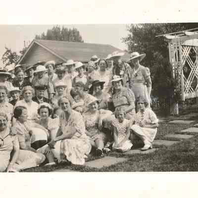 Silver Tea gathering at Mrs. McMillen's home