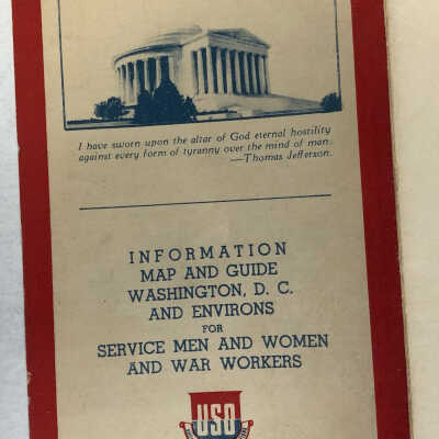 Information Map of Washington, D. C. and Environs for Service Men and Women and War Workers