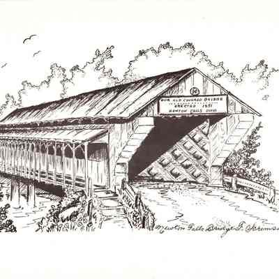 Illustration of Covered Bridge