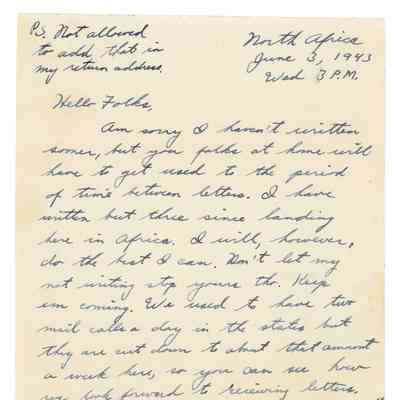 Ticknor Letter June 3, 1943