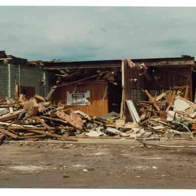 Tornado damage, Newton Falls Post Office