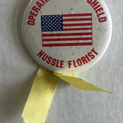 Nussle Florist Operation Desert Shield Pin
