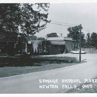 Sewage disposal plant postcard