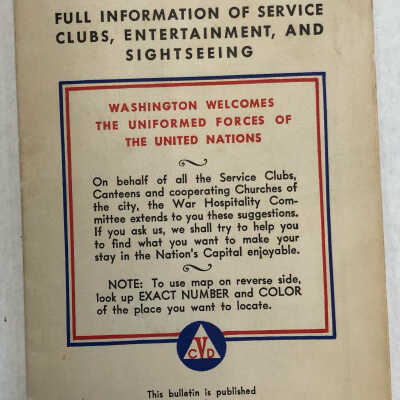 Service Men's Map of Washington