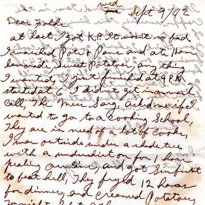 Dahman Letter, 1942