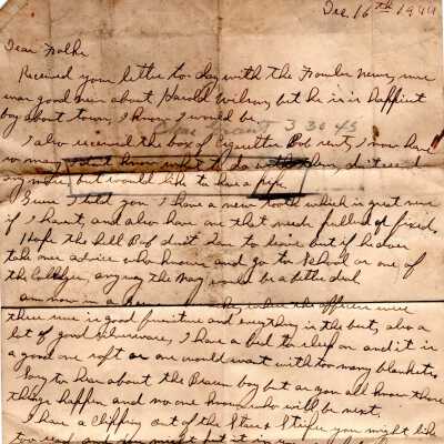 Dahman Letter, 1944