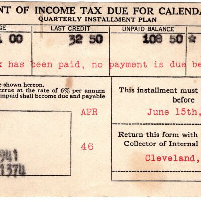 Statement of Income Tax, 1942