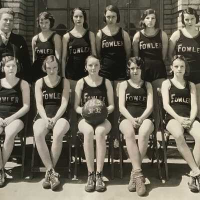 Photograph of Fowler Girls Basketball Team, 1931-32