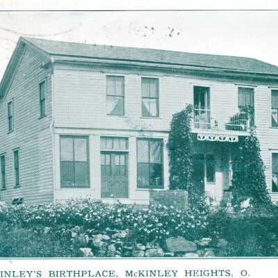 McKinley Birthplace Postcard, 1913