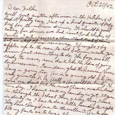 Dahman Letter, 1942