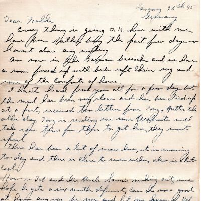 Dahman Letter, 1945