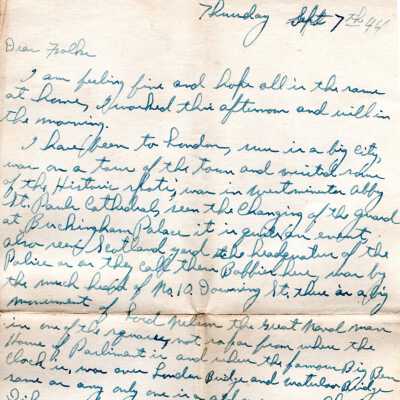 Dahman Letter, 1944